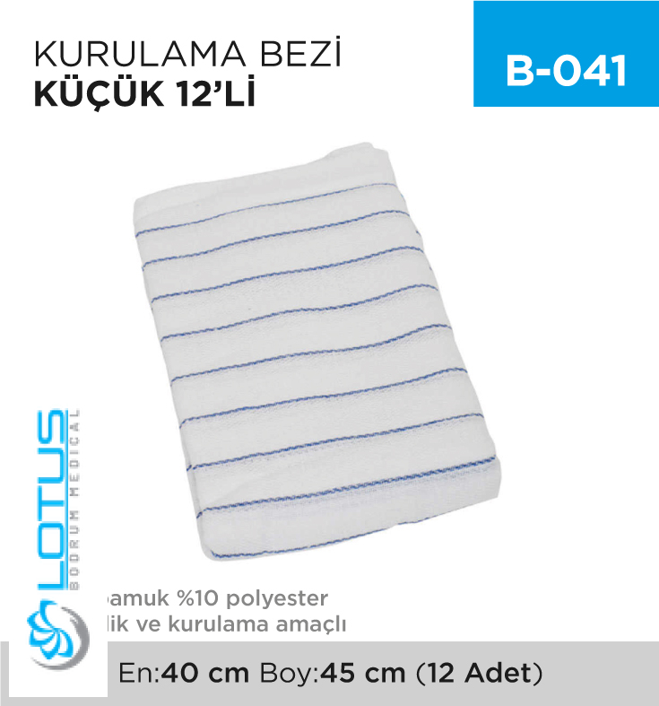 Kurulama Bezi Küçük 12'Li
